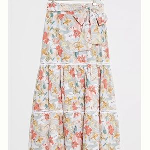 Anthro Boamar Andrea Floral Skirt Size M